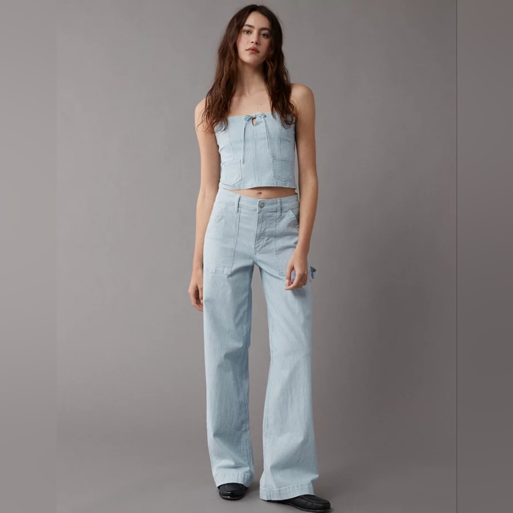 AE Super High Rise Baggy Wide Leg Pants